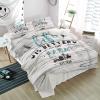 3 Pieces California King Bedding Duvet Covers Set Western Country Farm Animals Soft Quilt Cover and Pillow Shams,Lightweight Comforter Cover Sets for Bedroom Decor Rural Windmill Cow Grey Wood Board view 4