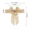 Balsa Circle 100 pcs Champagne Reversible Satin Faux Leather Bow Tie Chair Sashes with Buckles Wedding Ceremony Reception Decorations view 4