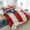 3 Pieces California King Bedding Duvet Covers Set Puerto Rico Flag on Shabby Wood Grain Soft Quilt Cover and Pillow Shams,Lightweight Comforter Cover Sets for Bedroom Decor Star on Blue Red White view 4