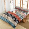 3 Pieces California King Bedding Duvet Covers Set Boho Ethnic Satin Texture Soft Quilt Cover and Pillow Shams,Lightweight Comforter Cover Sets for Bedroom Decor Ethnic Damask Flower Bohemian view 1