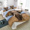 3 Pieces Full Bedding Duvet Covers Set African Elephant and Butterfly Ears Soft Quilt Cover and Pillow Shams,Lightweight Comforter Cover Sets for Bedroom Decor Wildlife Animal Nature Field Blue Sky view 4