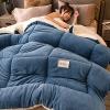 Pealihuy Super Warm Lamb Quilt Winter Quilt Blanket, Winter Thickened Double-Sided Fleece Quilt Warm Plush Quilt, Double-Sided Velvet Quilt,A,200x230cm/5kg view 3