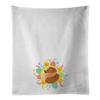 Caroline's Treasures WDK3235WTKT Pomeranian Easter White Kitchen Towel Set of 2 Dish Towels, White Decorative Bathroom Hand Towel for Hand, Face, Hair, Yoga, Tea, Dishcloth, 19 X 25, White view 1