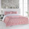 3 Pieces California King Bedding Duvet Covers Set Traditional Pink Bohemian Mandala Flower Soft Quilt Cover and Pillow Shams,Lightweight Comforter Cover Sets for Bedroom Decor Tribe Boho Floral view 2