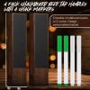 Queekay 4 Pcs Chalkboard Beer Tap Handles Wooden Walnut Keg Tap Handle with Chalk Markers Taps Handles Gift for Beer Bar Lovers Home Brewers Bars Restaurant Wedding (Oak) view 3