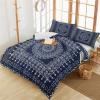 3 Pieces California King Bedding Duvet Covers Set Bohemian Mandala Soft Quilt Cover and Pillow Shams,Lightweight Comforter Cover Sets for Bedroom Decor Abstract Boho Flower Texture view 1
