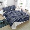 3 Pieces California King Bedding Duvet Covers Set Bohemian Mandala Soft Quilt Cover and Pillow Shams,Lightweight Comforter Cover Sets for Bedroom Decor Abstract Boho Flower Texture view 4