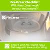 HOVER COVER Magnetic Splatter Cover, 12-Inch Clear BPA-Free Food Lid, Vented Plate Guard with Steam Vents, Anti-Splash Microwave Lid, Dishwasher Safe, Space-Saving Magnetic Storage - Gray view 3
