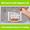 HOVER COVER Magnetic Splatter Cover, 12-Inch Clear BPA-Free Food Lid, Vented Plate Guard with Steam Vents, Anti-Splash Microwave Lid, Dishwasher Safe, Space-Saving Magnetic Storage - Gray view 4