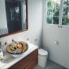 The Creation of Adam, Bathroom Vanity Vessel Sink, Half Bathroom Remodeling, Pottery Round Wash Basin, La creacin de Adn, Guest Bathroom view 1