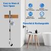 Electric Spin Scrubber, Cordless Bath Tub Power Scrubber with 8 Replaceable Drill Brush Heads, Shower Cleaning Brush with Adjustable Handle for Bathroom, Tile Floor & Car, White, (ANS-8050) view 4