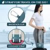 PAVILIA Travel Blanket Airplane Compact with Bag, Small Travel Pillow Blanket Long Flights, Lightweight Plane Blanket with Luggage Strap, Camping Blanket for Traveler Essentials, Teal Blue, 65x40 view 3