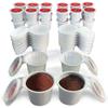 42 iFillCup Fillable K Cups - Ultrafine Filters for Sediment-Free Brew, Universal K Cup Brewer Compatibility, DeepBrew Filter Holds 50% More Coffee for Insanely Rich Brews (Red) view 1