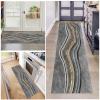 ONISUM Modern Runner Rug for Hallway, Indoor Outdoor Very Long Carpets, Kitchen Hall Stairs Narrow Rugs, Washable Non - Slip Floor Area Rugs, Soft Durable Floor Mats (Size : 2 ft  4.9 ft) view 1