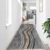 ONISUM Modern Runner Rug for Hallway, Indoor Outdoor Very Long Carpets, Kitchen Hall Stairs Narrow Rugs, Washable Non - Slip Floor Area Rugs, Soft Durable Floor Mats (Size : 2 ft  4.9 ft) view 4