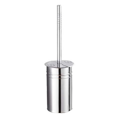 KIZQYN Toilet Brush Bathroom Toilet Toilet Brush Set with Stand Stainless Steel Extension Handle Toilet Cleaner Brush