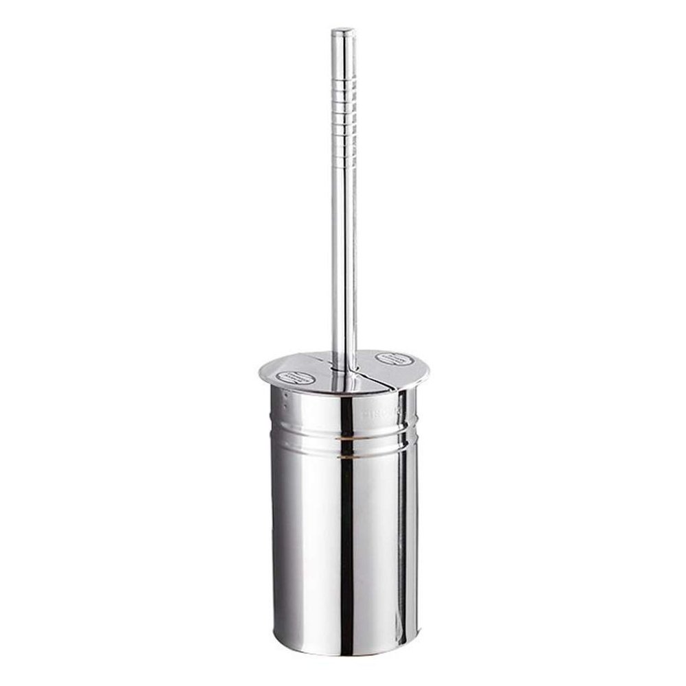 KIZQYN Toilet Brush Bathroom Toilet Toilet Brush Set with Stand Stainless Steel Extension Handle Toilet Cleaner Brush