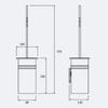 KIZQYN Toilet Brush Bathroom Toilet Toilet Brush Set with Stand Stainless Steel Extension Handle Toilet Cleaner Brush view 2