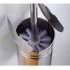 KIZQYN Toilet Brush Bathroom Toilet Toilet Brush Set with Stand Stainless Steel Extension Handle Toilet Cleaner Brush view 4