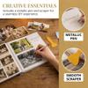 Aenbuslm Photo Album Self Adhesive Pages for 4x6 5x7 8x10 Pictures Scrapbook Magnetic Photo Albums with Sticky Pages Books with A Metallic Pen for Baby Wedding Family 11x10.6 Yellow 60 Pages view 4