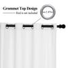 Frelement Extra Long Linen Curtains 16ft Length Light Filtering Breathable Curtains for High Ceiling Loft Thermal Insulated Grommet Curtains Drapes, 50" W x 192" L, 2 Panels, White view 2