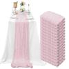15 Pack Cheesecloth Table Runner 10Ft Pink Table Runner 35 x120Inch Cheese Cloth Table Runners for Wedding Anniversary Banquet Birthday Party Engagement Bridal Baby Shower Valentine's Day Table Decor view 1