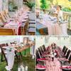 15 Pack Cheesecloth Table Runner 10Ft Pink Table Runner 35 x120Inch Cheese Cloth Table Runners for Wedding Anniversary Banquet Birthday Party Engagement Bridal Baby Shower Valentine's Day Table Decor view 3