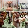 15 Pack Cheesecloth Table Runner 10Ft Romantic Cheese Cloth Table Runner 35 x120Inch Gauze Boho Table Runners for Wedding Birthday Party Bridal Baby Shower Engagement Home Fall Table Decor(Sage Green) view 4