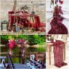 15 Pack Cheesecloth Table Runner 10Ft Gauze Cheese Cloth Table Runner 35x120Inch Rustic Boho Table Runners for Wedding Birthday Party Bridal Baby Shower Anniversary Engagement Holiday Decor(Burgundy) view 3