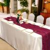 15 Pack Cheesecloth Table Runner 10Ft Gauze Cheese Cloth Table Runner 35x120Inch Rustic Boho Table Runners for Wedding Birthday Party Bridal Baby Shower Anniversary Engagement Holiday Decor(Burgundy) view 4