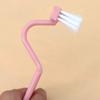 DEPILA 5pcs Portable V-Shaped Toilet Brushes Scrubbers Curved Handle Cleaning Brushes Cleaners Brushes view 2