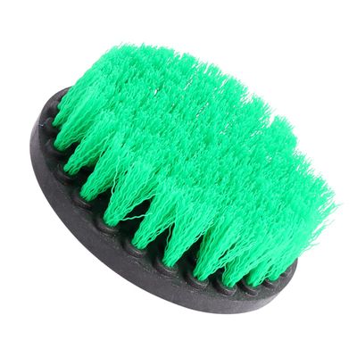 DEPILA 1set4pcs Polishing Tub Upholstery of Carpet Grout Cleaning Car Brushes Buffing and Kitchen Surface Attachments Drill Electric Tiles Pads Glass Round for Green Washing Floor Brushes