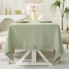 Linen World Linen Tablecloth,100% French Linen Sage Tablecloth 90" x 60" Inch,Washable Rectangular Tablecloth for Dining,Outdoor,Weddings and Restaurants,Decorative Thanksgiving Christmas view 1