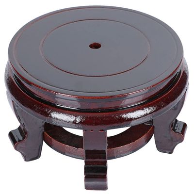Hemoton Display Base for Flower Pots and Home Decor Round Stand for Souvenirs Antiques Crafts and Teapots Elegant Design Supports up