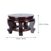 Hemoton Display Base for Flower Pots and Home Decor Round Stand for Souvenirs Antiques Crafts and Teapots Elegant Design Supports up view 3