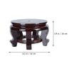 Hemoton Display Base for Flower Pots Bonsai and Miniature Decor Round Stand and Height Supports up for Home Retail and Gallery Use view 4