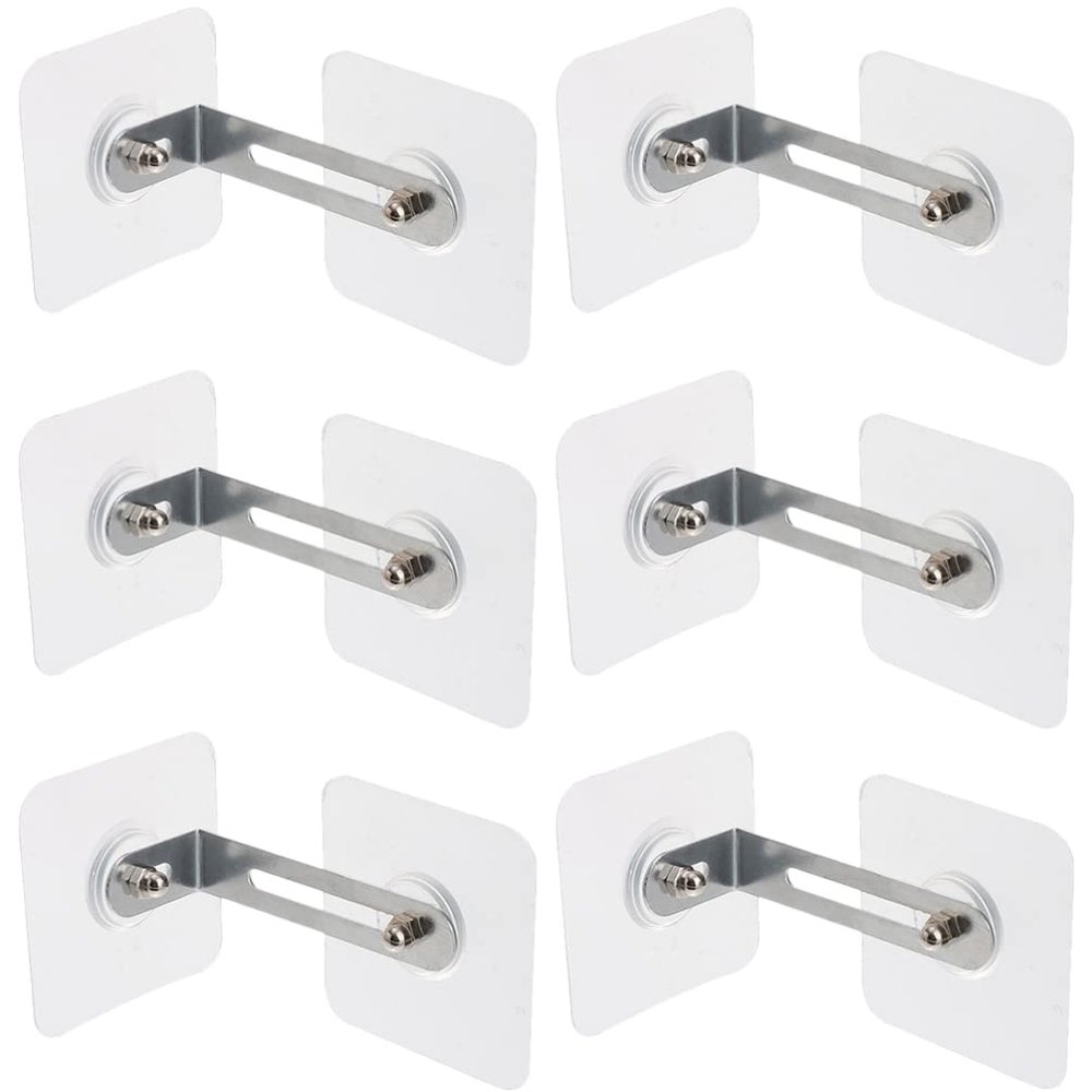 DOITOOL 6pcs -tip Furniture Anchors Adhesive Wall Anchors for Cabinets Bookcases Dressers Proofing Kit for Secure Shelves and Furniture Safety Easy Installation No Drilling Required