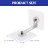 DOITOOL 6pcs -tip Furniture Anchors Adhesive Wall Anchors for Cabinets Bookcases Dressers Proofing Kit for Secure Shelves and Furniture Safety Easy Installation No Drilling Required view 4