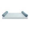 Cover ONLY Model V5 Full Velvet Knife Edge Indoor Daybed Bolster Pillow - AD355 view 2