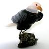 Peruvian Carved Black Onyx Snow Quartz Eagle & Pyrite Quartz Pyrite Base EB31 view 2
