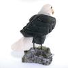 Peruvian Carved Black Onyx Snow Quartz Eagle & Pyrite Quartz Pyrite Base EB31 view 3