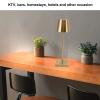 GOWENIC Touch Control Table Lamp, Modern LED Rechargeable Cordless Table Lamp, Bedside Lamp Dimmable Night Light 3 Levels Brightness, for Living Room Cafe (Gold) view 3