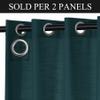 Fcosie Extra Long Curtains 10-24 ft Length, Linen Drapes for High Ceilings, Tall Curtains for High Living Room, Loft Drapes with Grommets Light Filtering Window Treatments (Teal Green, 50"W x 168"L) view 2