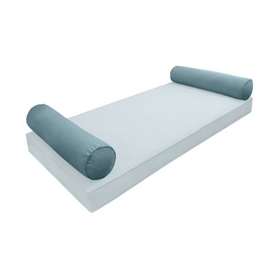 Cover ONLY Model V5 Full Velvet Same Pipe Indoor Daybed Bolster Pillow - AD355