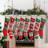 NACRE APPAREL Custom Knitted Christmas Stocking Personalized Christmas Stocking Custom Name Stocking Hanging Xmas Stockings Set of 5 view 1