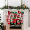 NACRE APPAREL Custom Knitted Christmas Stocking Personalized Christmas Stocking Custom Name Stocking Hanging Xmas Stockings Set of 5 view 3