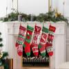 NACRE APPAREL Custom Knitted Christmas Stocking Personalized Christmas Stocking Custom Name Stocking Hanging Xmas Stockings Set of 5 view 4