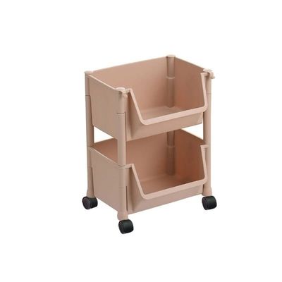 Stackable Fruit Vegetable Storage Cart Kitchen Fruit and Vegetable Storage Rack Multi-layer Vegetable Rack Vegetable Basket Floor-standing Large-capacity Food Container Fruit Basket for Kitchen ( Colo