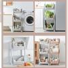 Stackable Fruit Vegetable Storage Cart Kitchen Fruit and Vegetable Storage Rack Multi-layer Vegetable Rack Vegetable Basket Floor-standing Large-capacity Food Container Fruit Basket for Kitchen ( Colo view 3