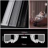 NOIRDA Ceiling Curtain Rail Set with Mute Strip, Double Layer Aluminium Silence Curtain Track, for Space 3.3ft - 16.4ft Wide Window, Easy to Install(Color:Black,Size:3m/9.8ft) view 3